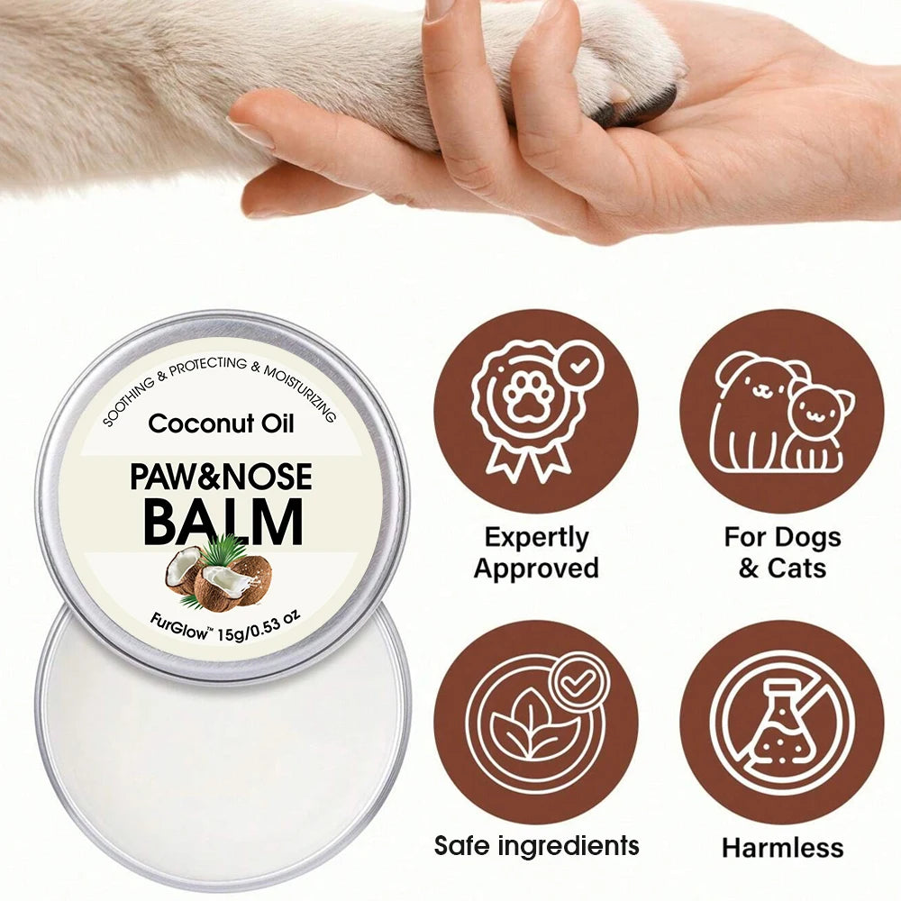 ArcticWag Natural Paw and Nose Balm for dogs with coconut oil.